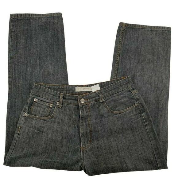 PJ Mark Jeans Men's Size 38X32 Relaxed Fit Straight Leg Medium Wash Black Denim - Picture 6 of 9